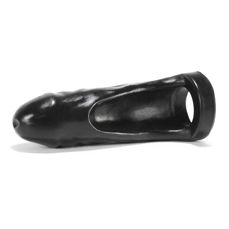 Thug Double Fucker Black - Thick Girth Silicone Penetrator - 8 Inch > Sex Toys For Men > Penis Sleeves - Tophatter Daily Deals