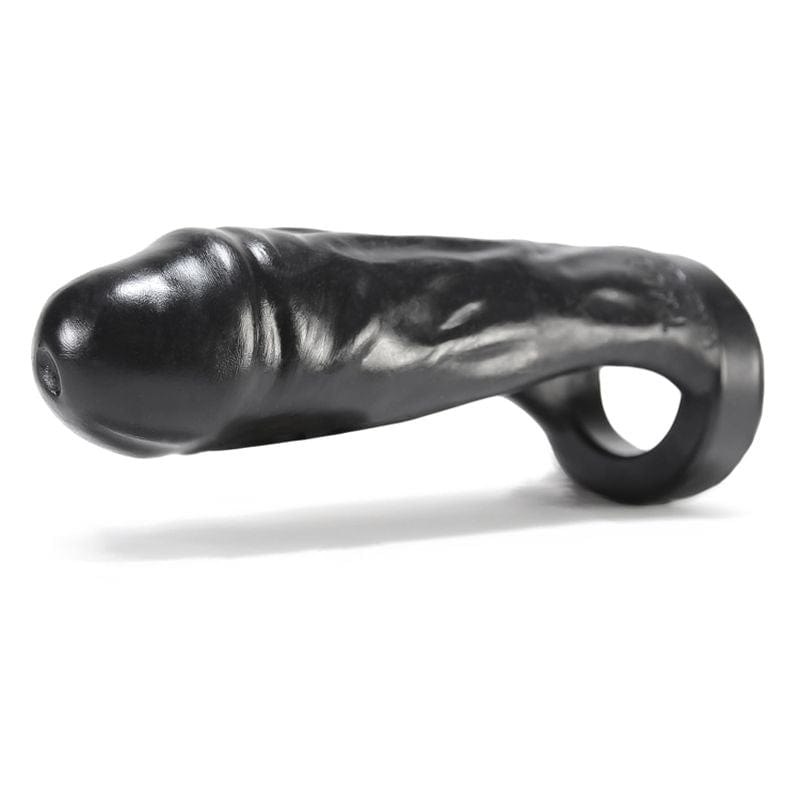 Thug Double Fucker Black - Thick Girth Silicone Penetrator - 8 Inch > Sex Toys For Men > Penis Sleeves - Tophatter Daily Deals