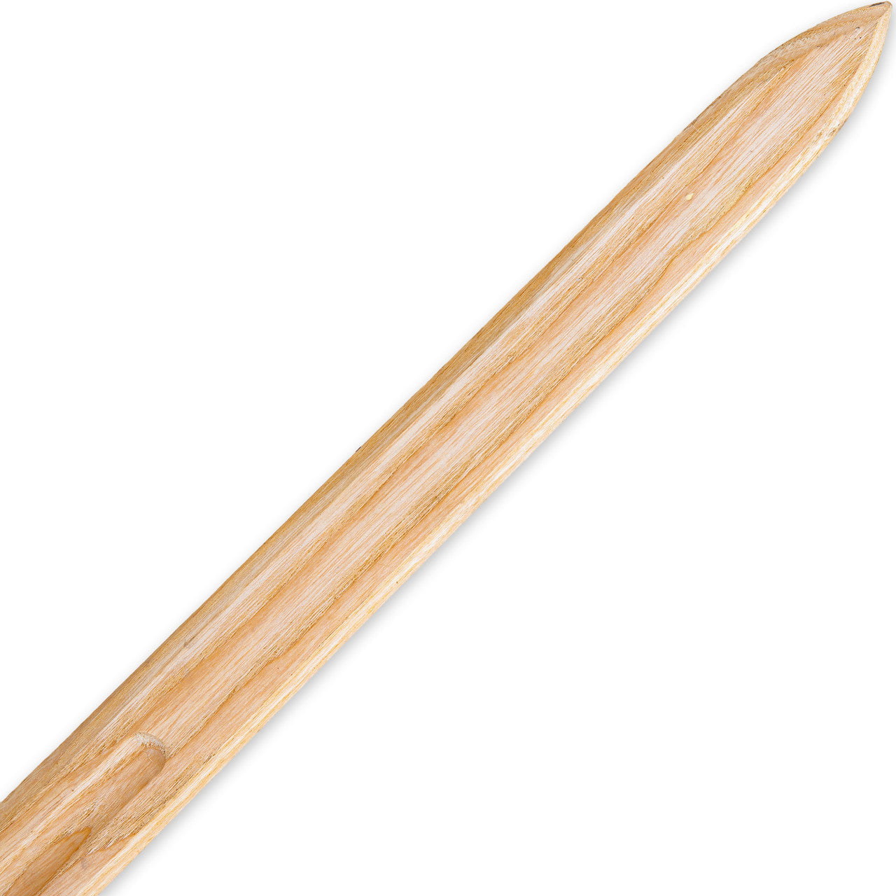 Thunderstruck Hooved Combatant Wood Sword with Leather Wrapped Handle Swords - Tophatter Daily Deals