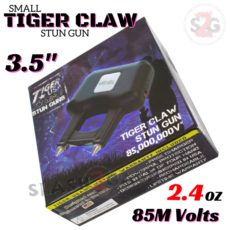 STUN GUN 85M Volts Tiger USA Rechargeable Self Defense - Pink Tiger Claw SD-StunGun - Tophatter Daily Deals
