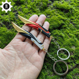 Mini Tilde Knife Tiny Keychain Metal Pendant 2 In 1 Pack 2 In 1 Pack - Tophatter Daily Deals
