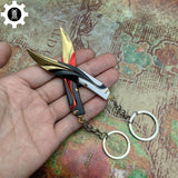 Mini Tilde Knife Tiny Keychain Metal Pendant 2 In 1 Pack - Tophatter Daily Deals
