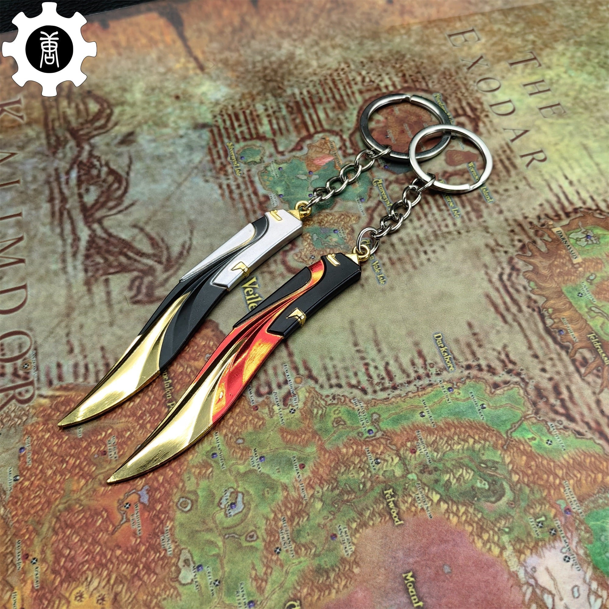 Mini Tilde Knife Tiny Keychain Metal Pendant 2 In 1 Pack - Tophatter Daily Deals