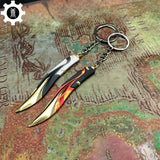 Mini Tilde Knife Tiny Keychain Metal Pendant 2 In 1 Pack - Tophatter Daily Deals