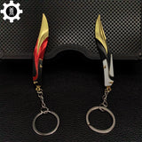 Mini Tilde Knife Tiny Keychain Metal Pendant 2 In 1 Pack - Tophatter Daily Deals