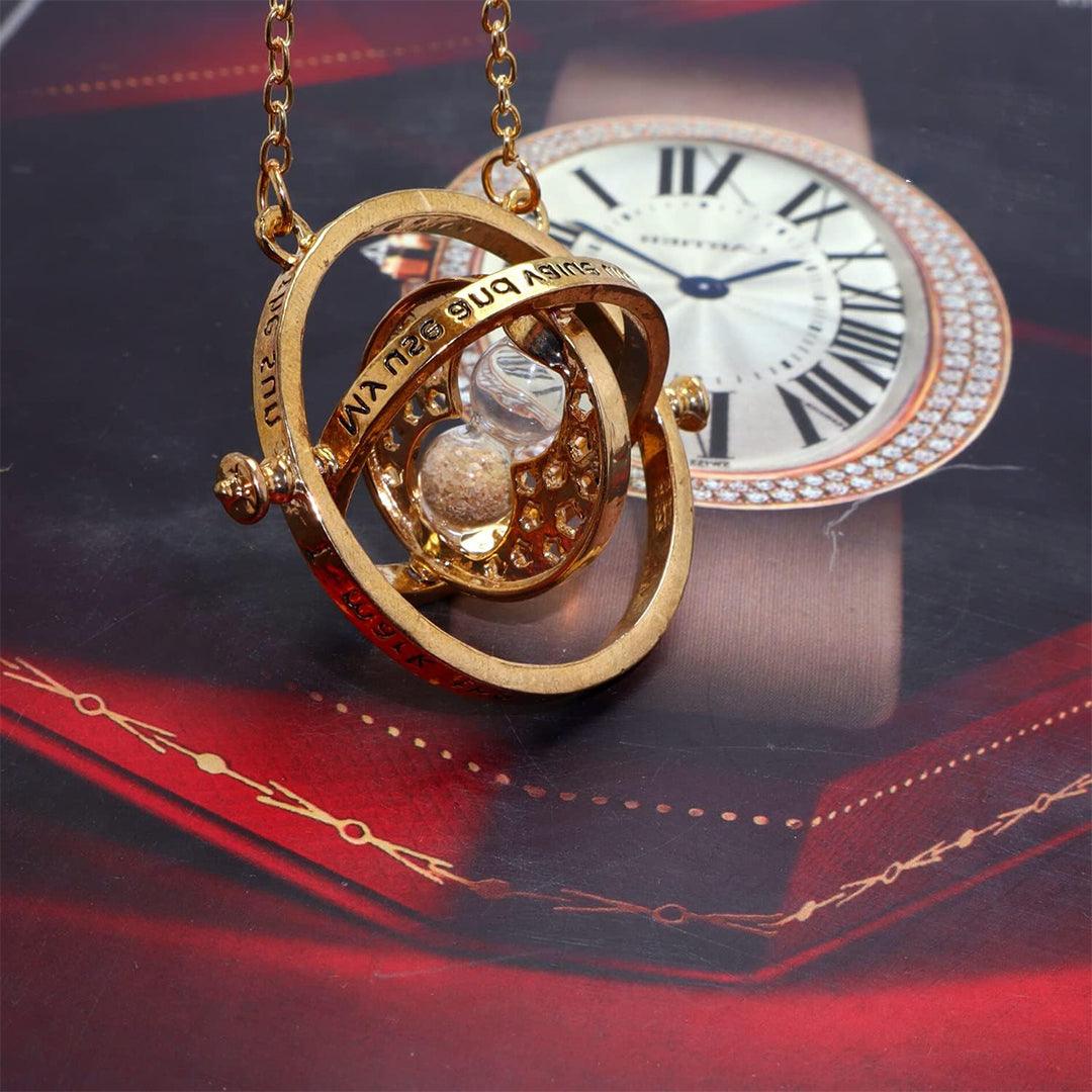Harry Potter Necklace Time Turner - Hermione Converter Sand Spin Necklace Pendant Retro Festive & Franchise - Tophatter Daily Deals