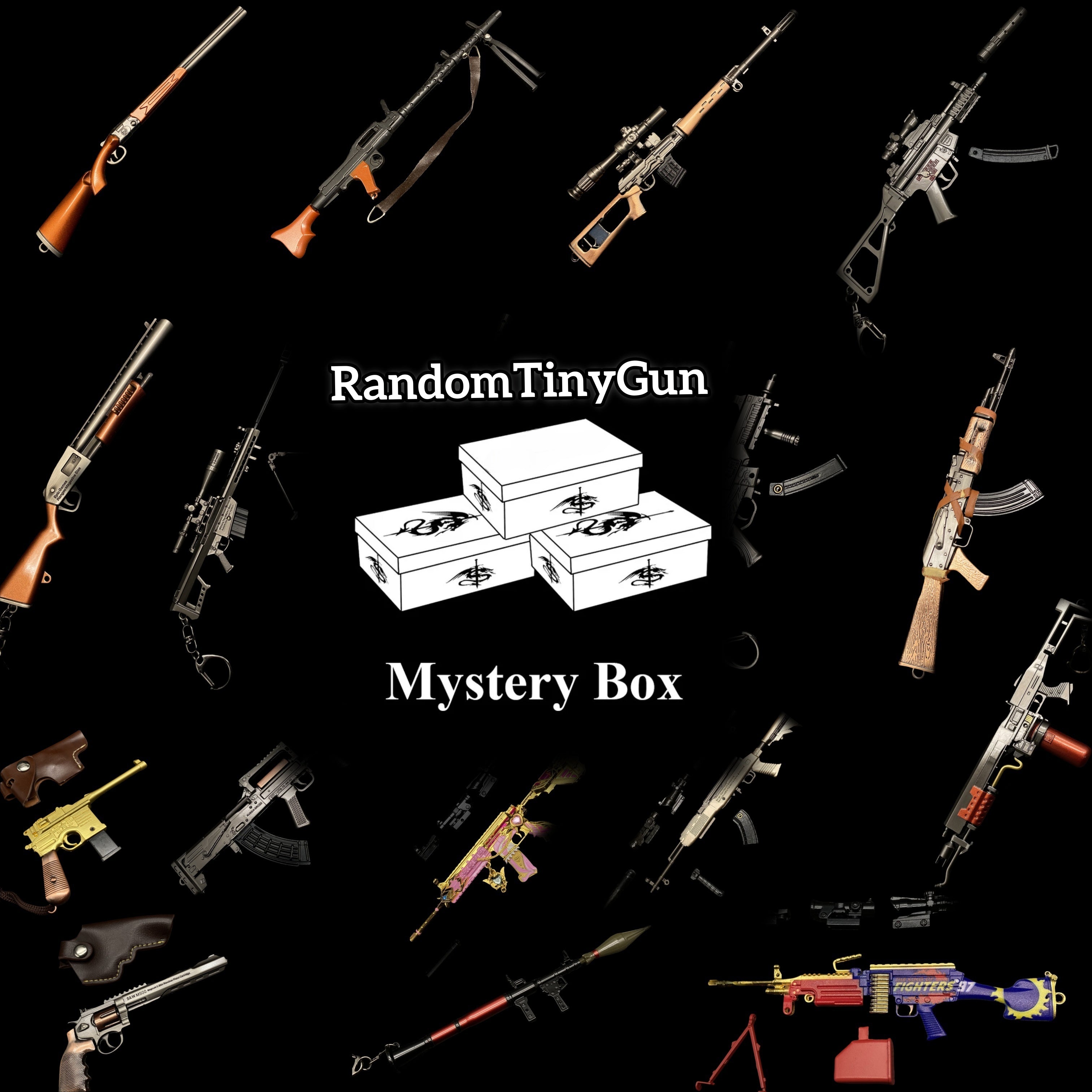 Tiny Gun Metal Replica Random Mystery Box - Tophatter Daily Deals