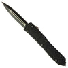 Titan II Dual Action OTF Automatic Knife Black 2 Tone - Double Edge Knife-OTF - Tophatter Daily Deals