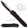 Titan II Dual Action OTF Automatic Knife Black 2 Tone - Single Edge Knife-OTF - Tophatter Daily Deals