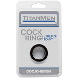 TitanMen Black Stretch Cock Ring for Ultimate Comfort and Versatility > Cock Ring > Single - Tophatter Daily Deals