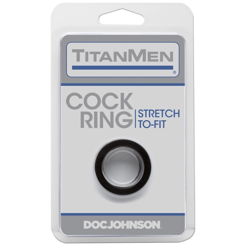 TitanMen Black Stretch Cock Ring for Ultimate Comfort and Versatility > Cock Ring > Single - Tophatter Daily Deals