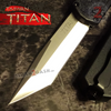 Titan OTF Dual Action Black Automatic Knife Tanto Satin Plain Knife-OTF - Tophatter Daily Deals