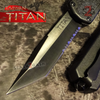 Titan OTF Knife D/A Black Automatic Switchblade TAIWAN - upgraded Knife-OTF - Tophatter Daily Deals