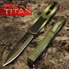 Titan OTF Dual Action Camo Tactical Automatic Knife - Dagger Plain Knife-OTF - Tophatter Daily Deals