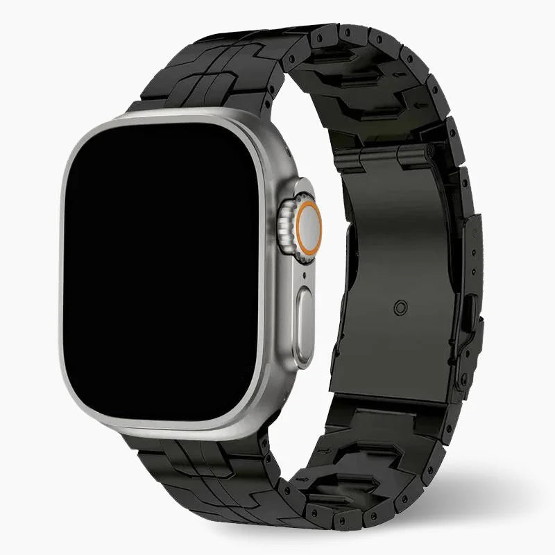 Titanium Watch Band Metal Link Strap Lightweight Comfort Black - Tophatter Daily Deals