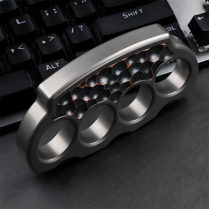 Titanium Alloy Purple Copper Patch Knuckle Duster - Tophatter Daily Deals