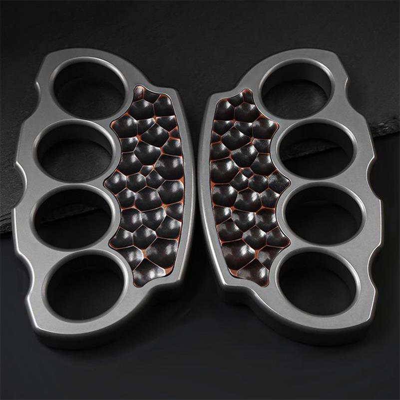 Titanium Alloy Purple Copper Patch Knuckle Duster - Tophatter Daily Deals