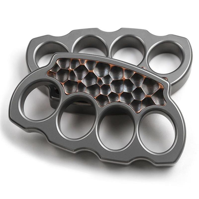 Titanium Alloy Purple Copper Patch Knuckle Duster - Tophatter Daily Deals