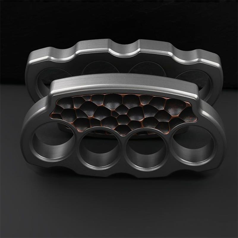 Titanium Alloy Purple Copper Patch Knuckle Duster - Tophatter Daily Deals