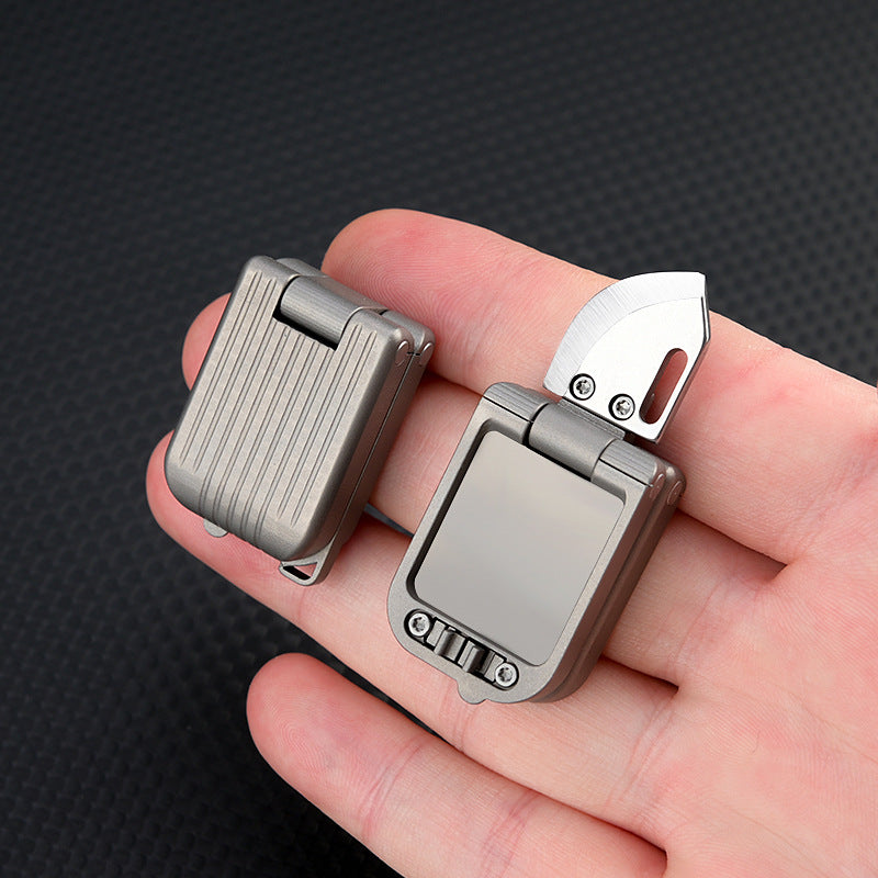 Titanium Mini Luggage Pocket Knife - Tophatter Daily Deals