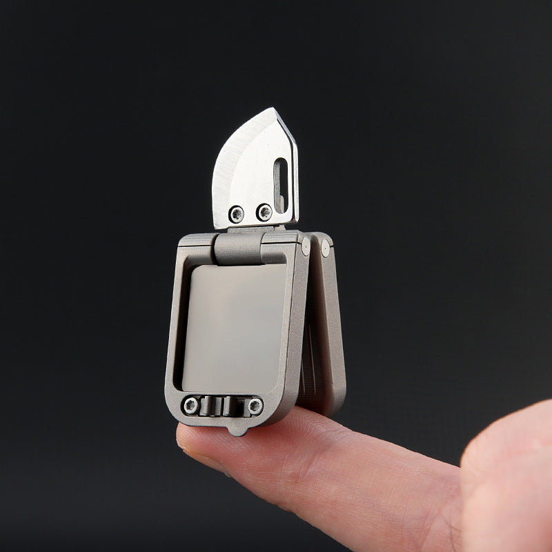 Titanium Mini Luggage Pocket Knife - Tophatter Daily Deals