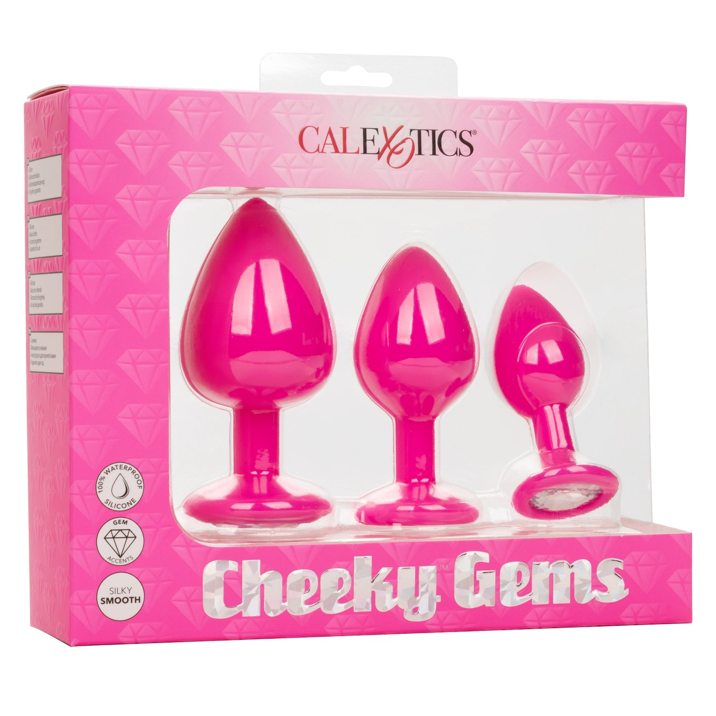 Cheeky Gems – Anal Training Kit with Three Graduated Anal Plugs > Anal Range > Butt Plug Kits - Tophatter Daily Deals