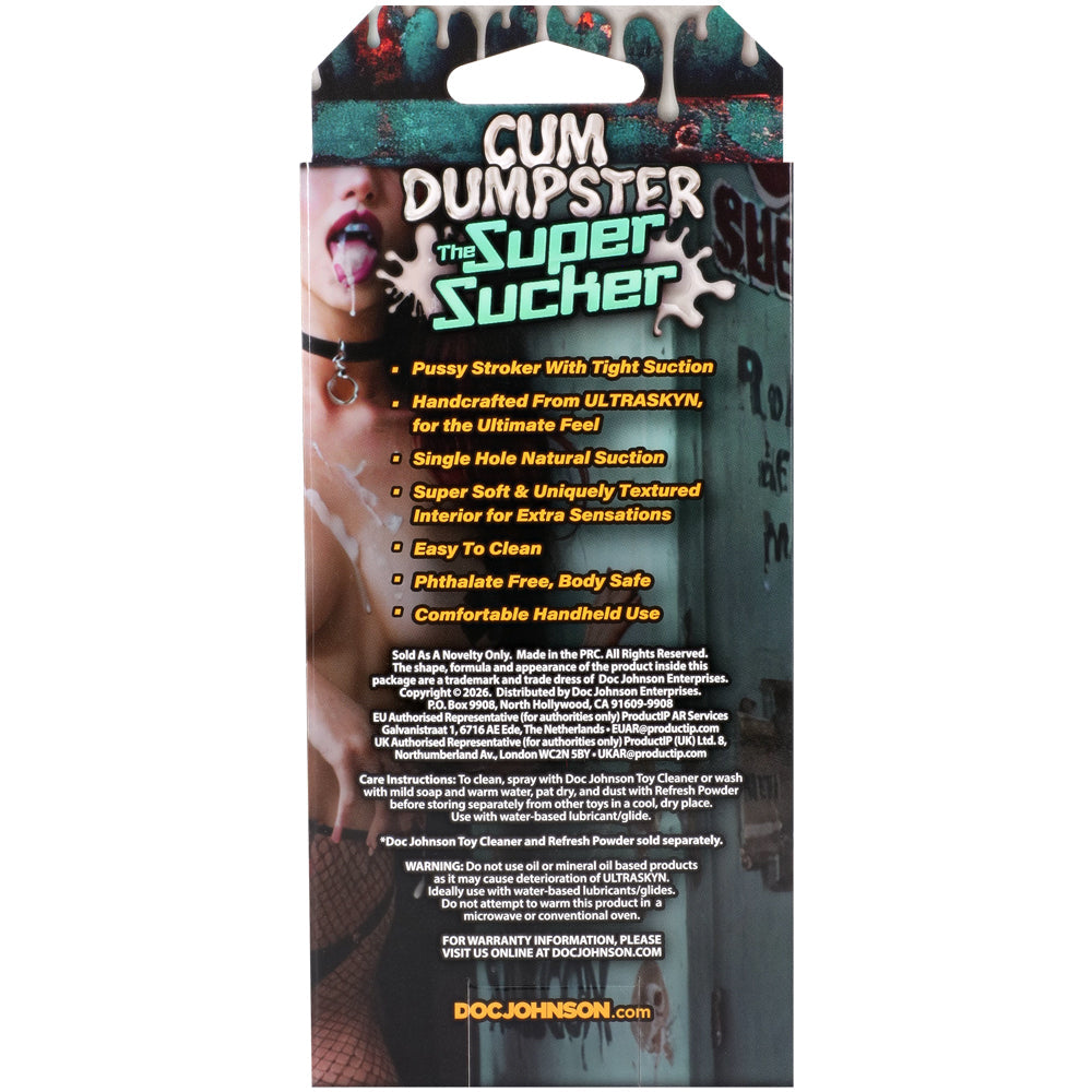 Doc Johnson Cum Dumpster Ultraskyn – Pussy Stroker Masturbator > Sex Toys For Men > Masturbators > Manual - Tophatter Daily Deals