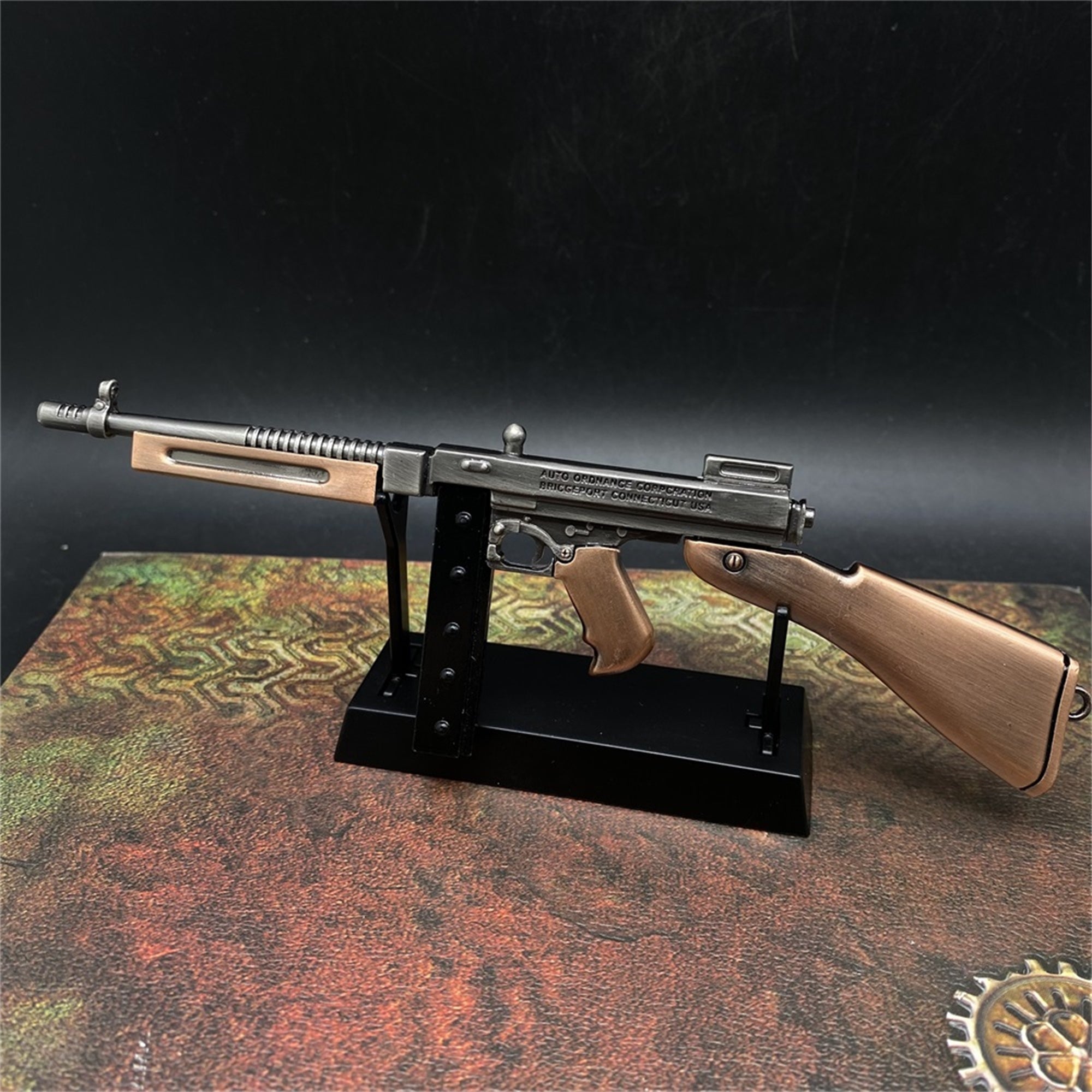 Thompson Submachine Miniature Metal SMG Gun 16.5CM/6.5" - Tophatter Daily Deals