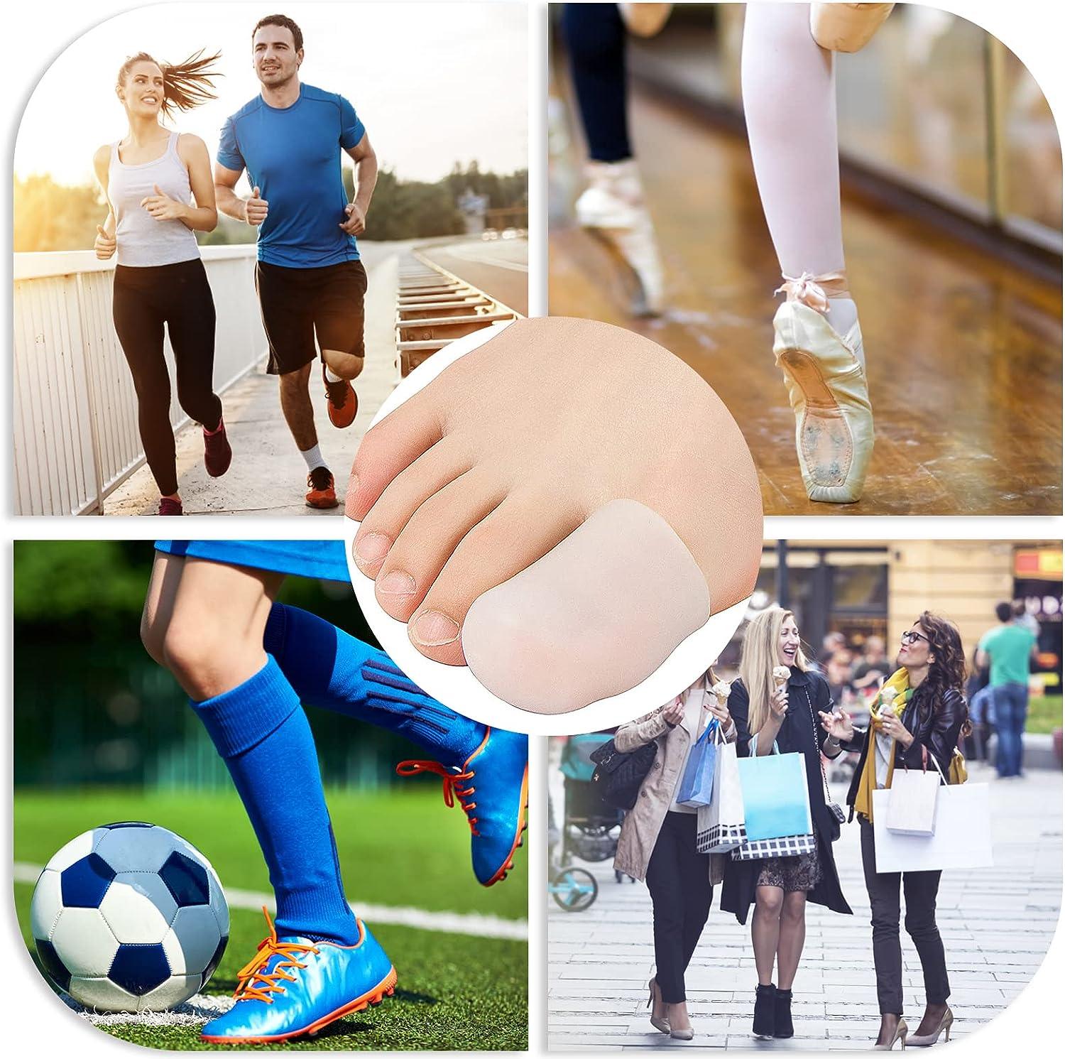 Toe Nail Protectors - Pair of Big Toe Silicone Gel Protector Exercise & Fitness Equipment Manuals - Tophatter Daily Deals