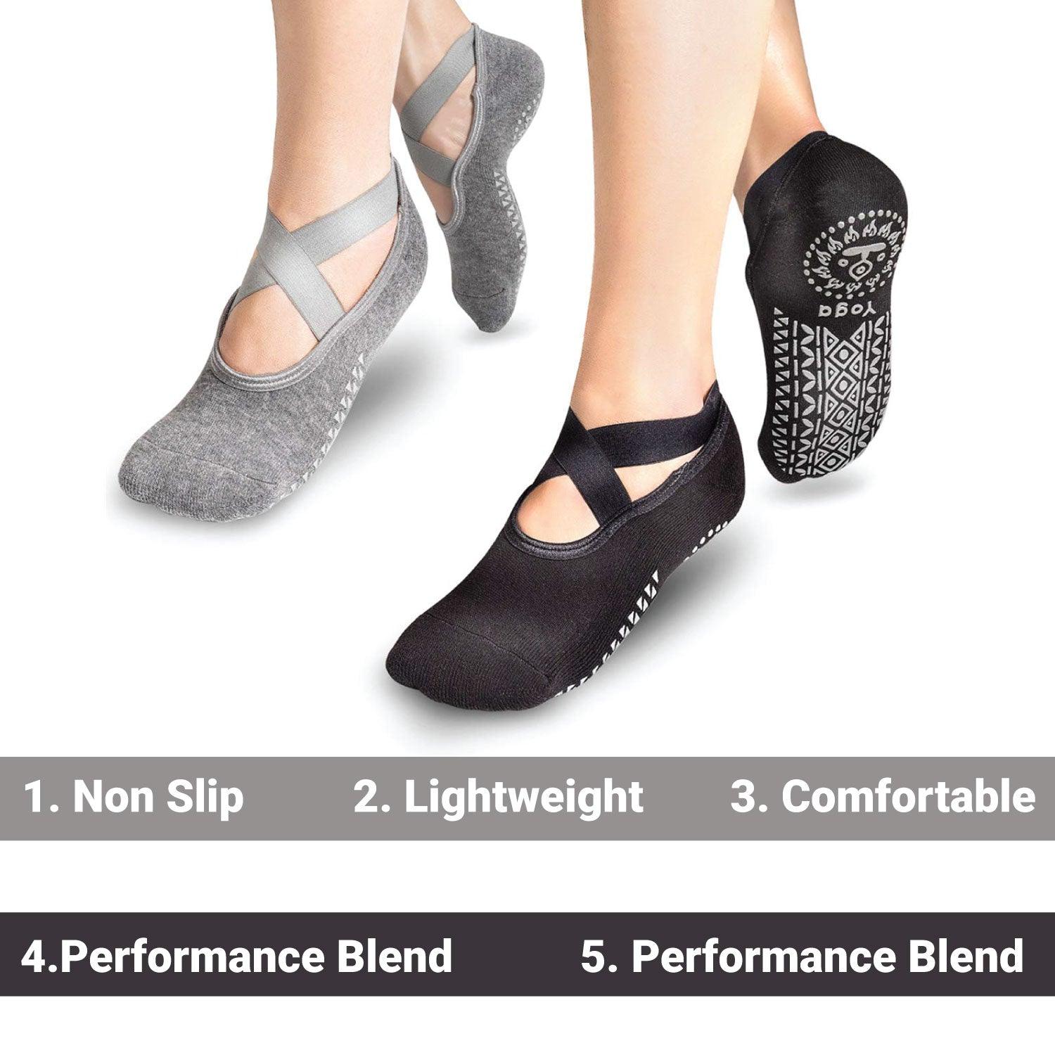 Toeless Yoga Socks - Tucketts Women's Allegro Yoga Socks - Tophatter Daily Deals