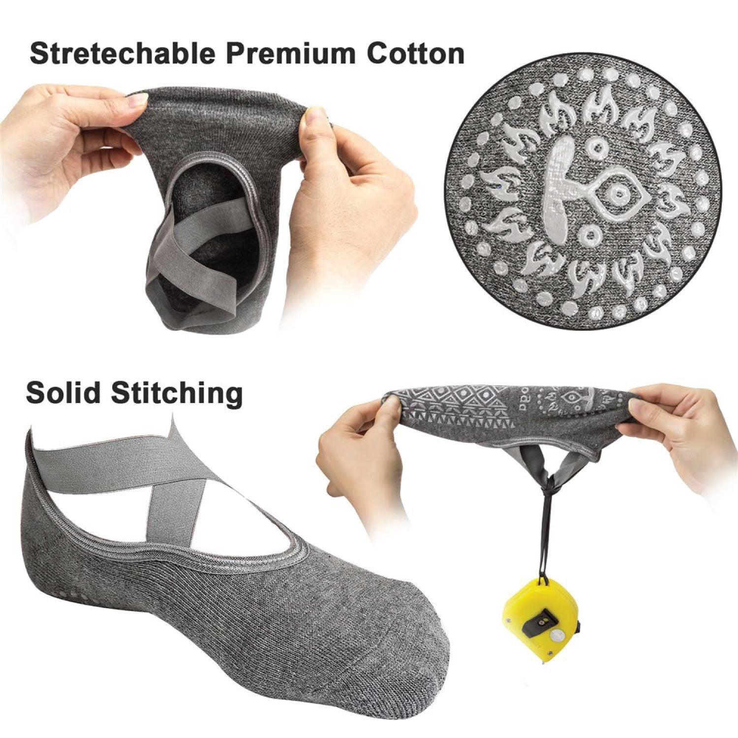 Toeless Yoga Socks - Tucketts Women's Allegro Yoga Socks - Tophatter Daily Deals