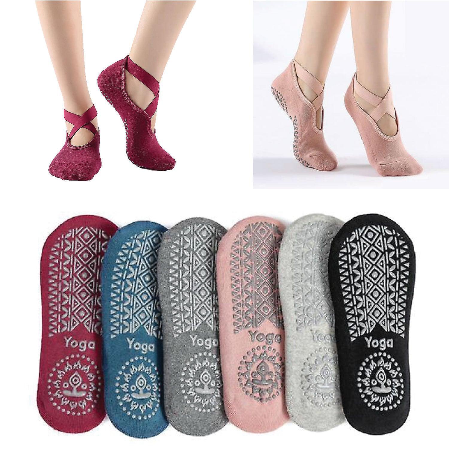 Toeless Yoga Socks - Tucketts Women's Allegro Yoga Socks - Tophatter Daily Deals