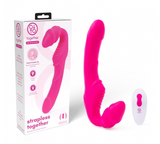 Together Toy Strapless Together Pink Remote-Controlled Silicone Couples Vibrator > Dildos > Strapless Strap Ons - Tophatter Daily Deals