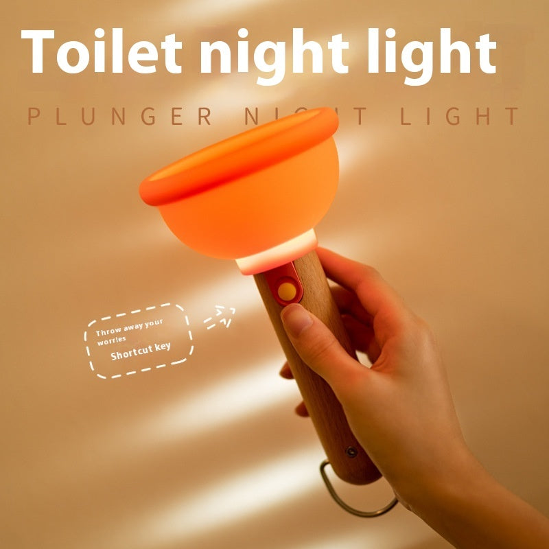 Toilet Plunger Cartoon Night Lamp Lighting - Tophatter Daily Deals