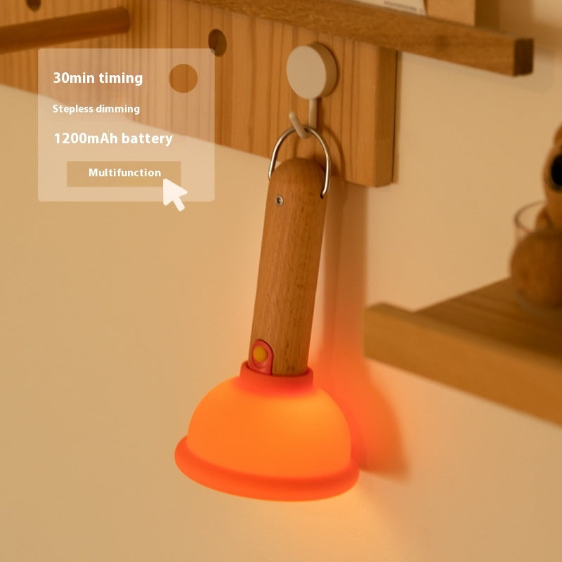 Toilet Plunger Cartoon Night Lamp Lighting - Tophatter Daily Deals