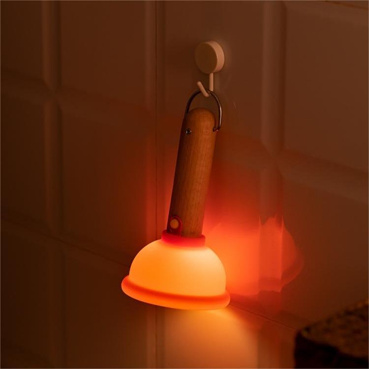 Toilet Plunger Cartoon Night Lamp Lighting - Tophatter Daily Deals