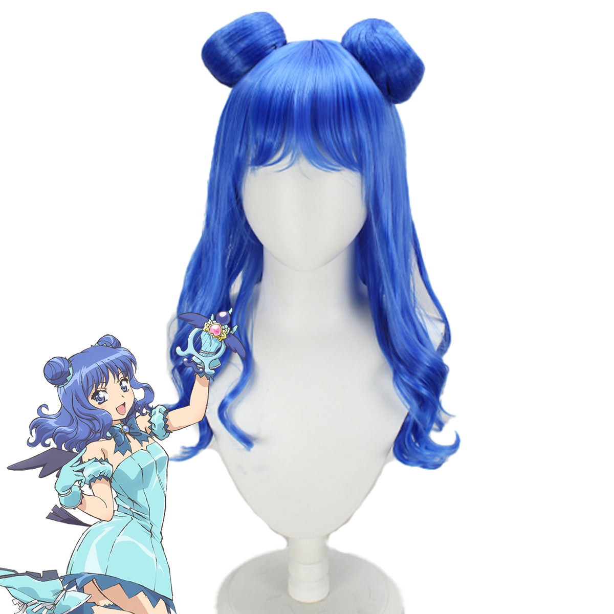 Tokyo Mew Mew 2022 New Edition Minto Aizawa Blue Cosplay Wig Wig - Tophatter Daily Deals