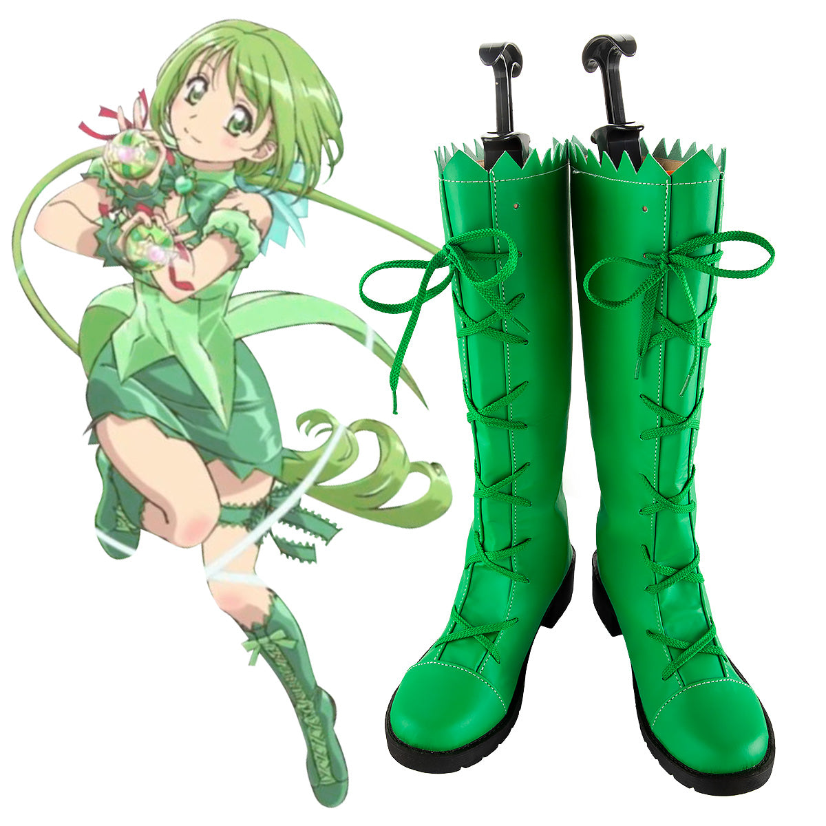 Tokyo Mew Mew 2022 New Edition Retasu Midorikawa Green Boots Cosplay Shoes Shoes/Boots - Tophatter Daily Deals