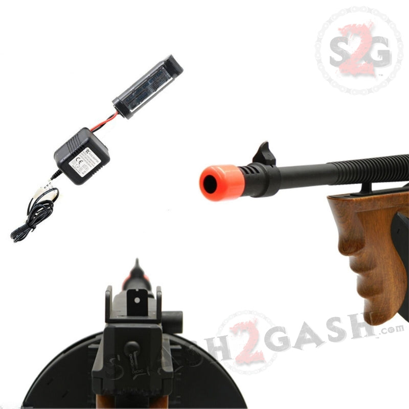 Thompson 1928 Chicago Typewriter Full Metal SMG Tommy Gun Airsoft AEG Airsoft-AEGmetal - Tophatter Daily Deals