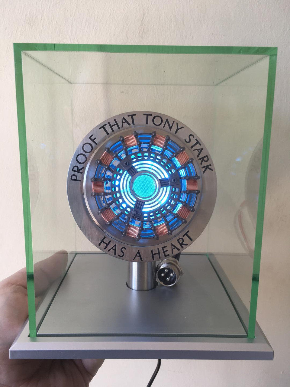 Tony Stark Heart In Display Case Collectible Replica - Tophatter Daily Deals