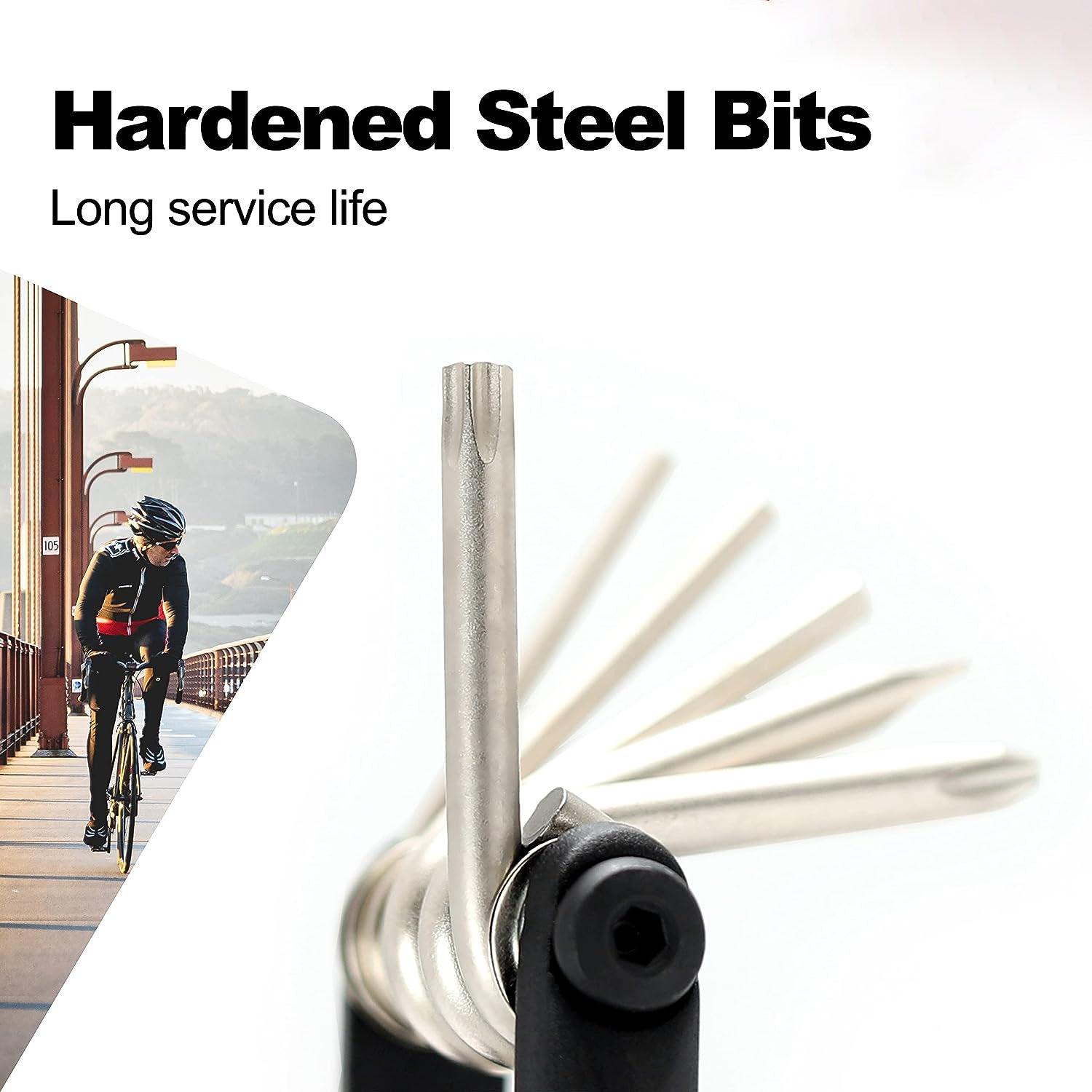 Best Tool Kit for Bike - 11 Multi Tool Bicycle Bike Allen Hex Keys Screwdriver Chain Link Tool MTB ROAD Mountain & Cycling - Tophatter Daily Deals