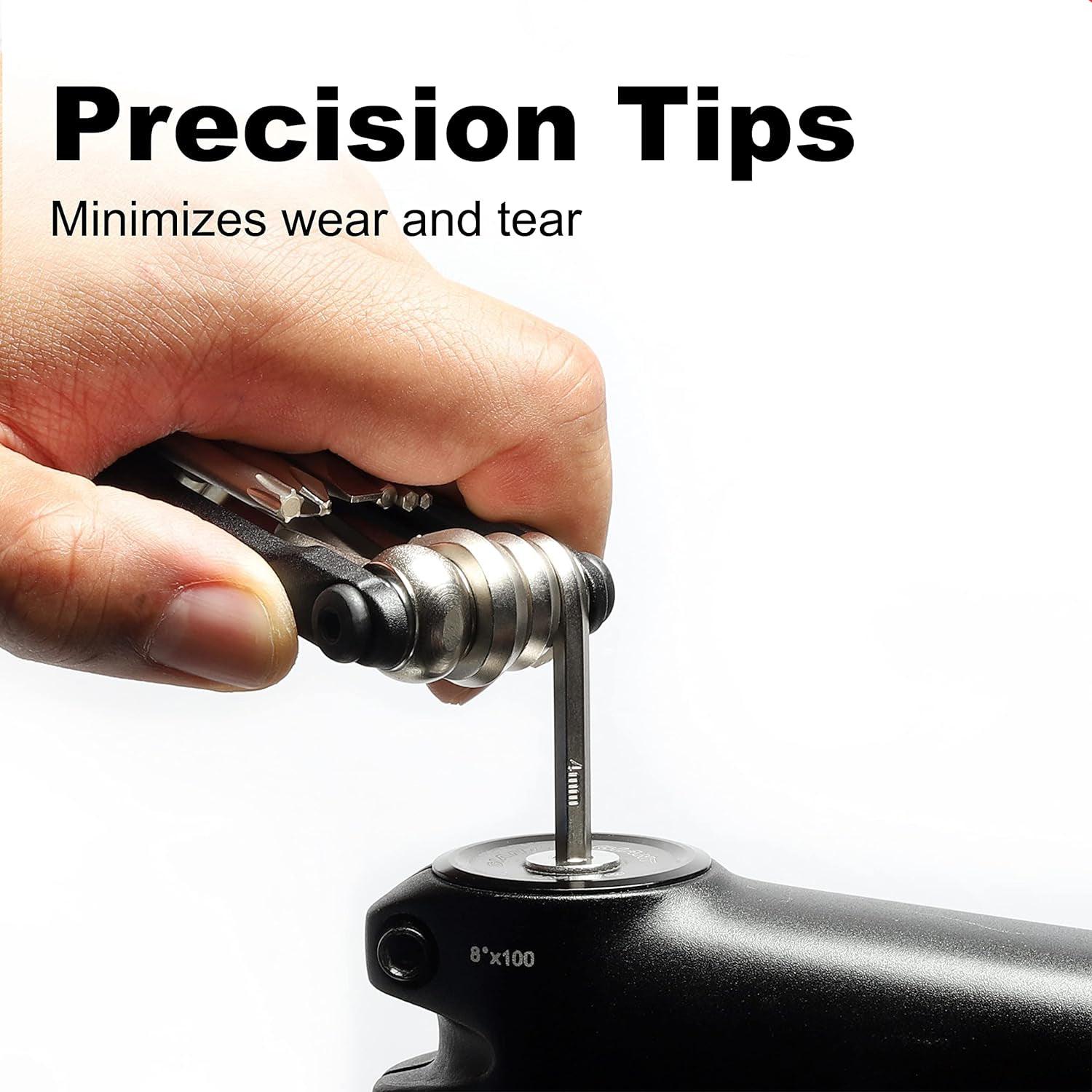 Best Tool Kit for Bike - 11 Multi Tool Bicycle Bike Allen Hex Keys Screwdriver Chain Link Tool MTB ROAD Mountain & Cycling - Tophatter Daily Deals