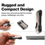 Best Tool Kit for Bike - 11 Multi Tool Bicycle Bike Allen Hex Keys Screwdriver Chain Link Tool MTB ROAD Mountain & Cycling - Tophatter Daily Deals