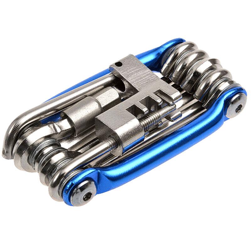 Best Tool Kit for Bike - 11 Multi Tool Bicycle Bike Allen Hex Keys Screwdriver Chain Link Tool MTB ROAD Blue Mountain & Cycling - Tophatter Daily Deals