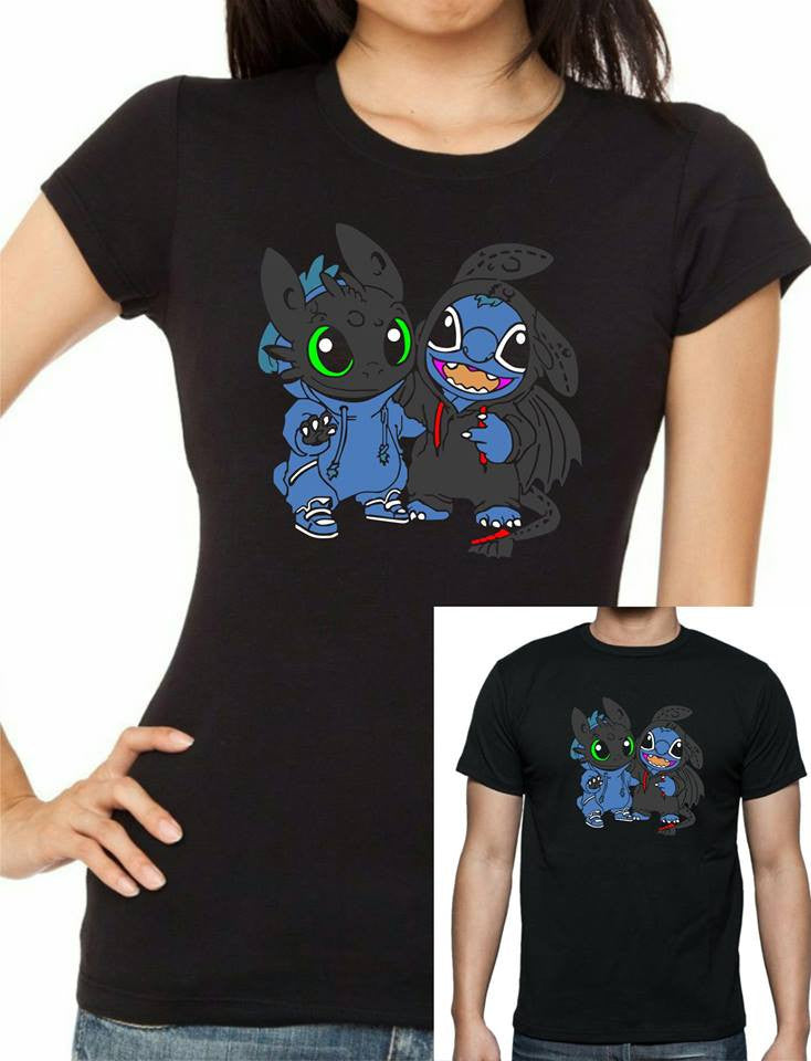 Toothless & Stitch T-Shirt - Tophatter Daily Deals