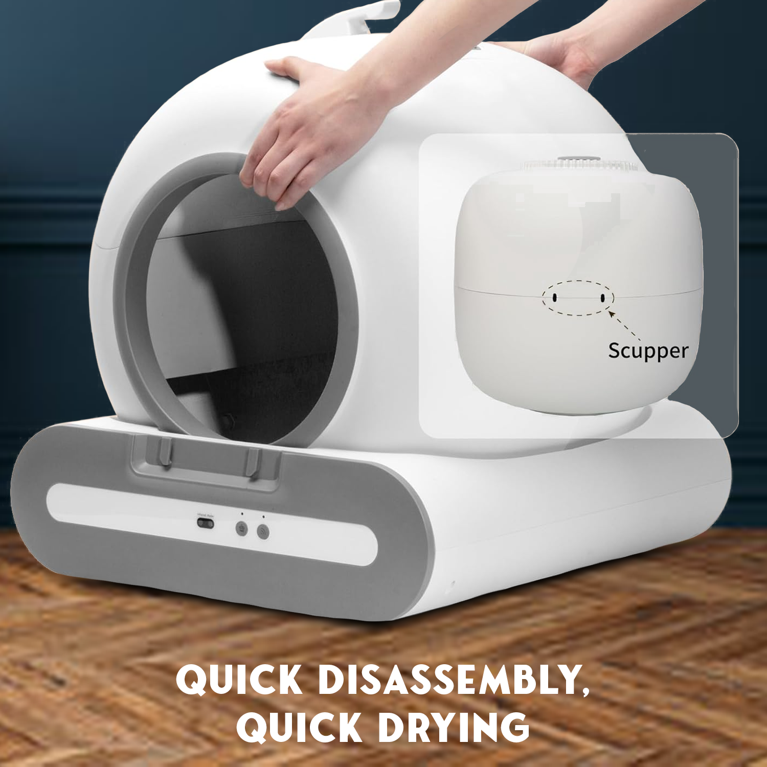 Self Cleaning Cat Litter – Automatic Odour Control Tray for Hassle-Free Cleaning Pet Products - Tophatter Daily Deals