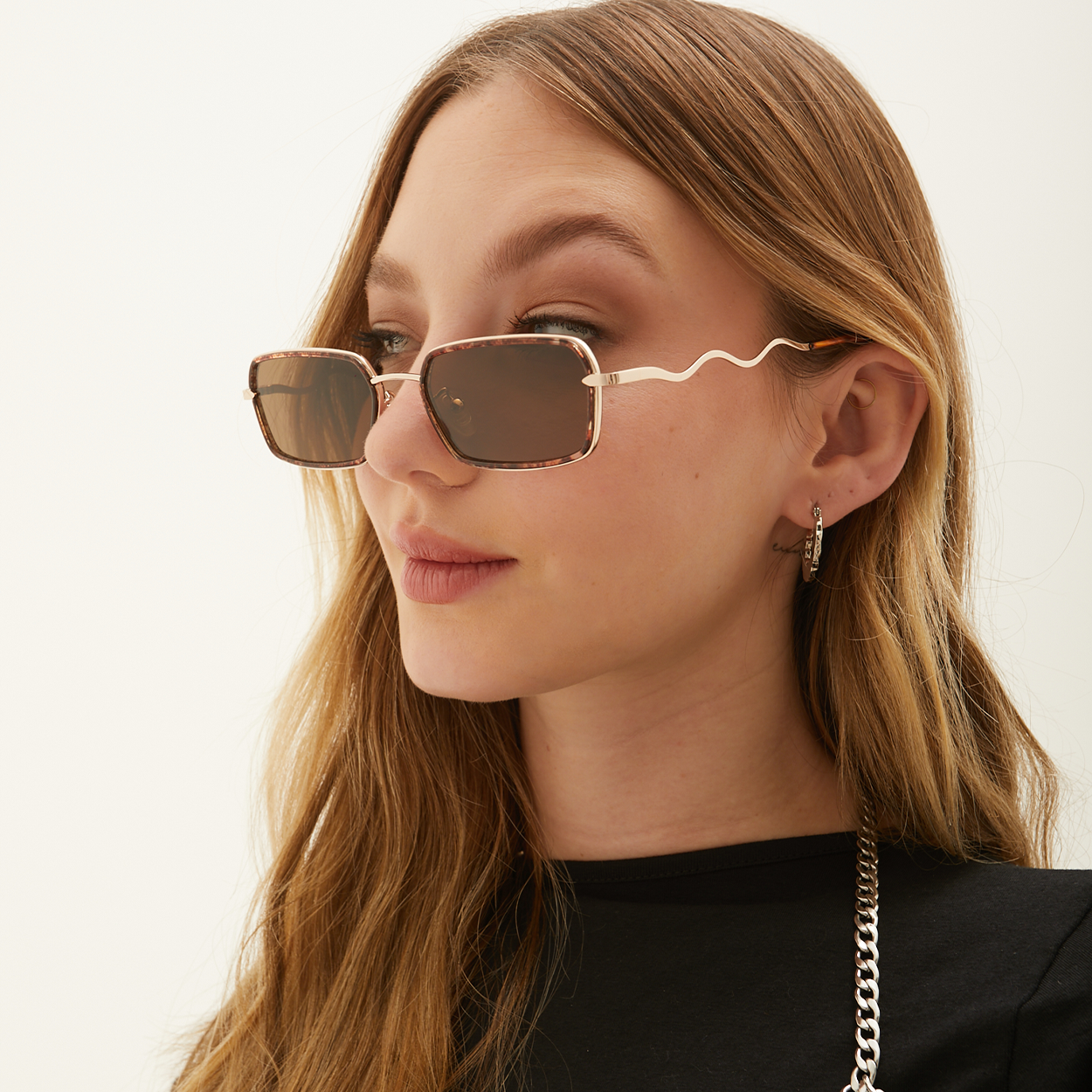 TopFoxx Eve - Women's Brown Sunglasses Sunglasses - Tophatter Daily Deals