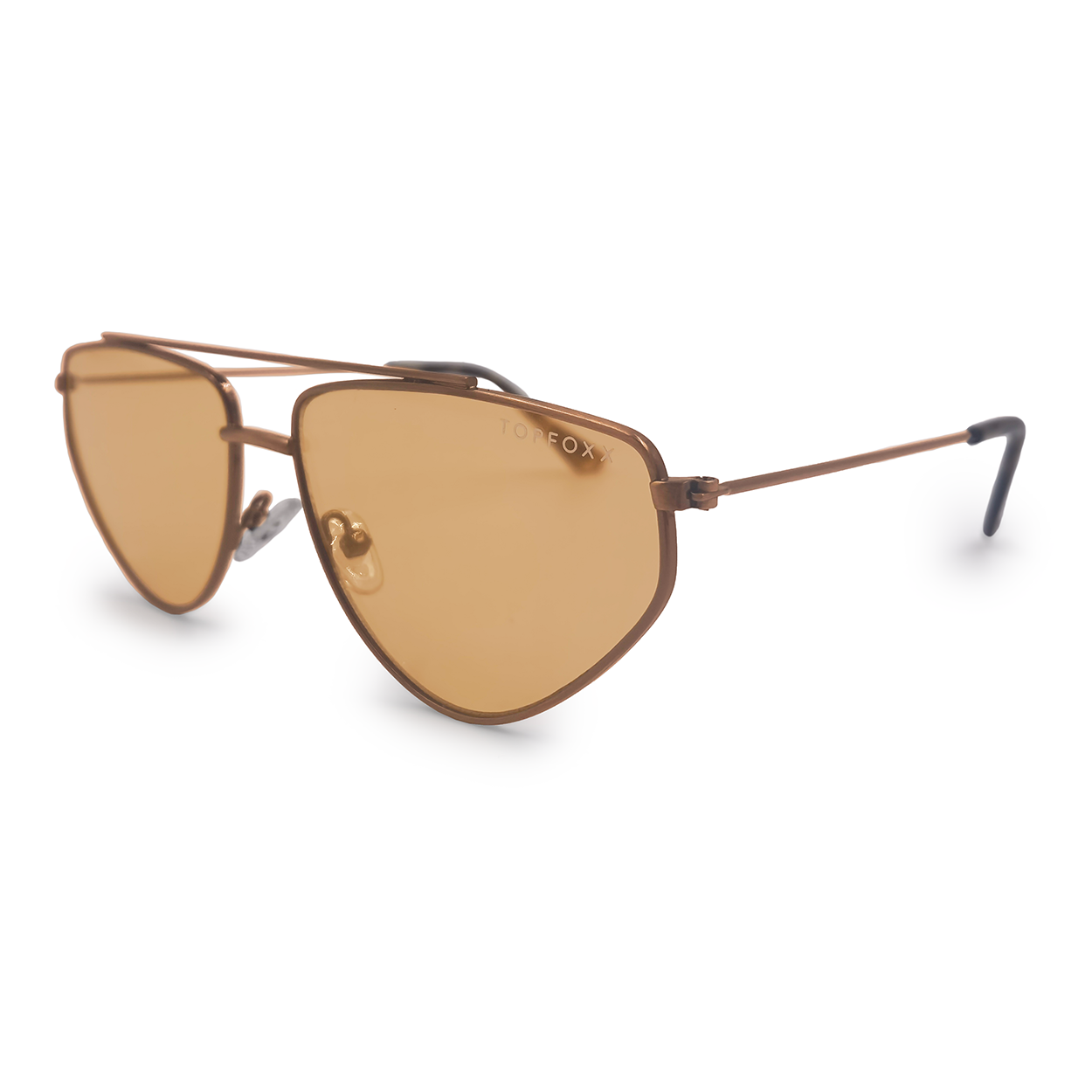 TopFoxx Hasta La Vista - Yellow Women's Sunglasses Black - Light Brown OS Sunglasses - Tophatter Daily Deals