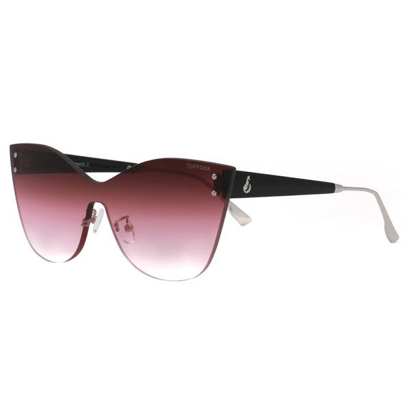 TopFoxx Sustainable Venice 2 - Faded Burgundy Women's Sunglasses Faded Burgundy OS Sunglasses - Tophatter Daily Deals