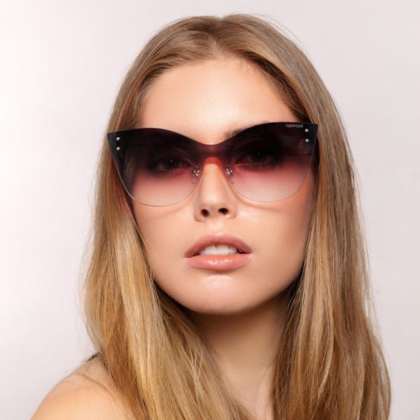 TopFoxx Sustainable Venice 2 - Faded Burgundy Women's Sunglasses Sunglasses - Tophatter Daily Deals